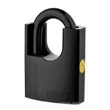 Black Paint Shackle Protected wrapped beam Iron Padlock